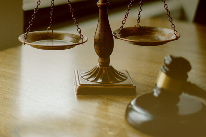 Scales and gavel
